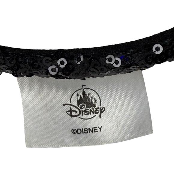 Disney Parks Minnie Mouse Classic Red Bow Black Ears Sequin Headband NWT - Picture 3 of 7